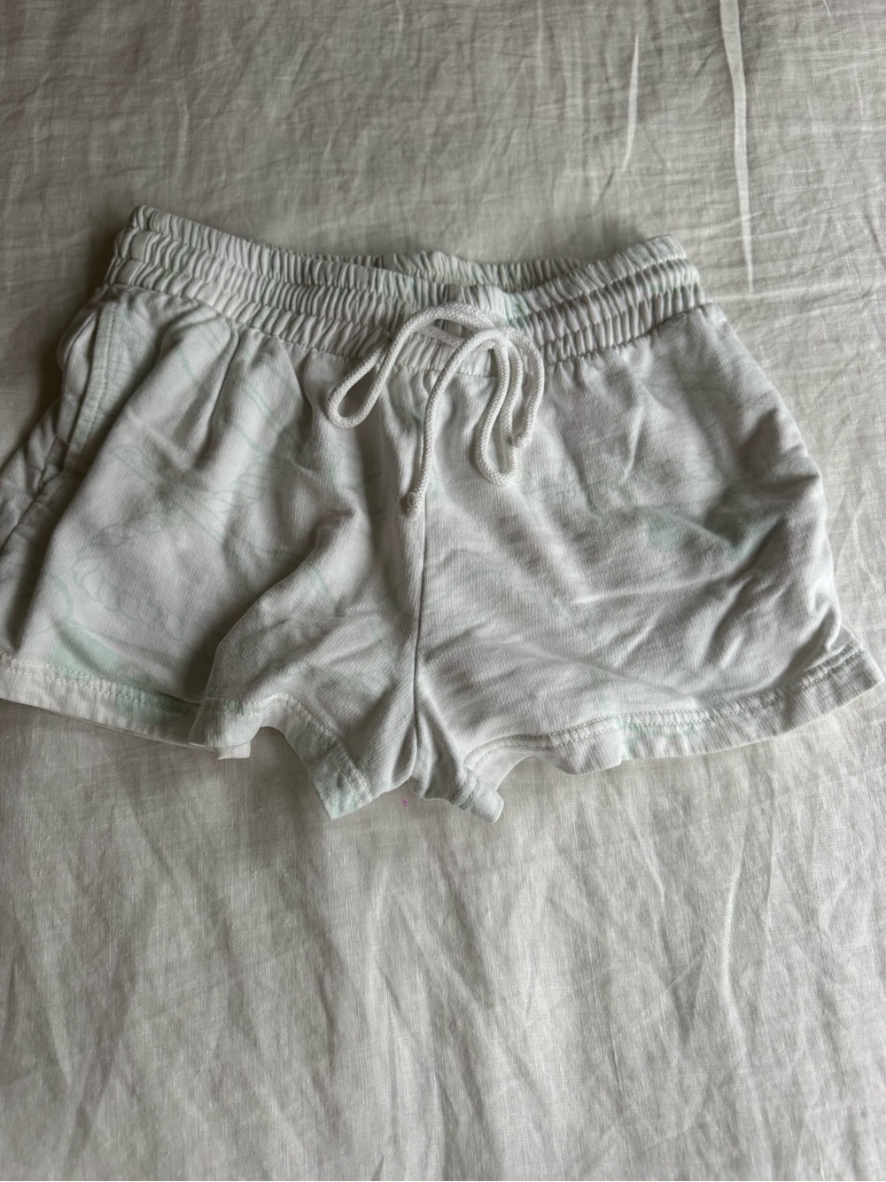 UO Women’s Light Mint Patterned Lounge Shorts